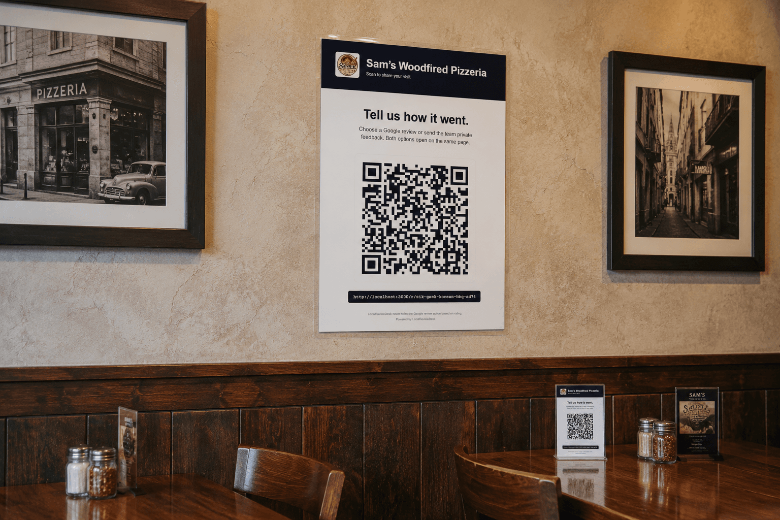 QR review poster
